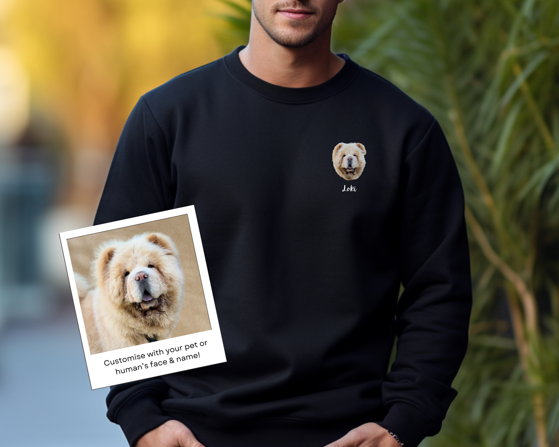 Custom Pet Portrait Sweatshirt Crewneck 