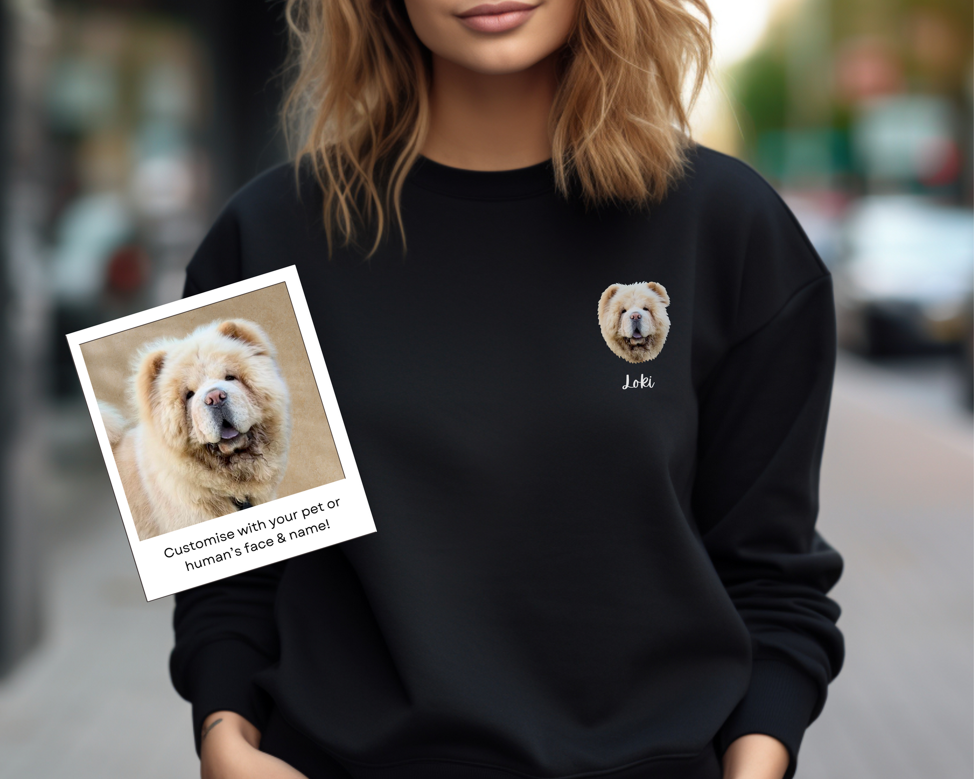 Custom Pet Portrait Sweatshirt Crewneck 