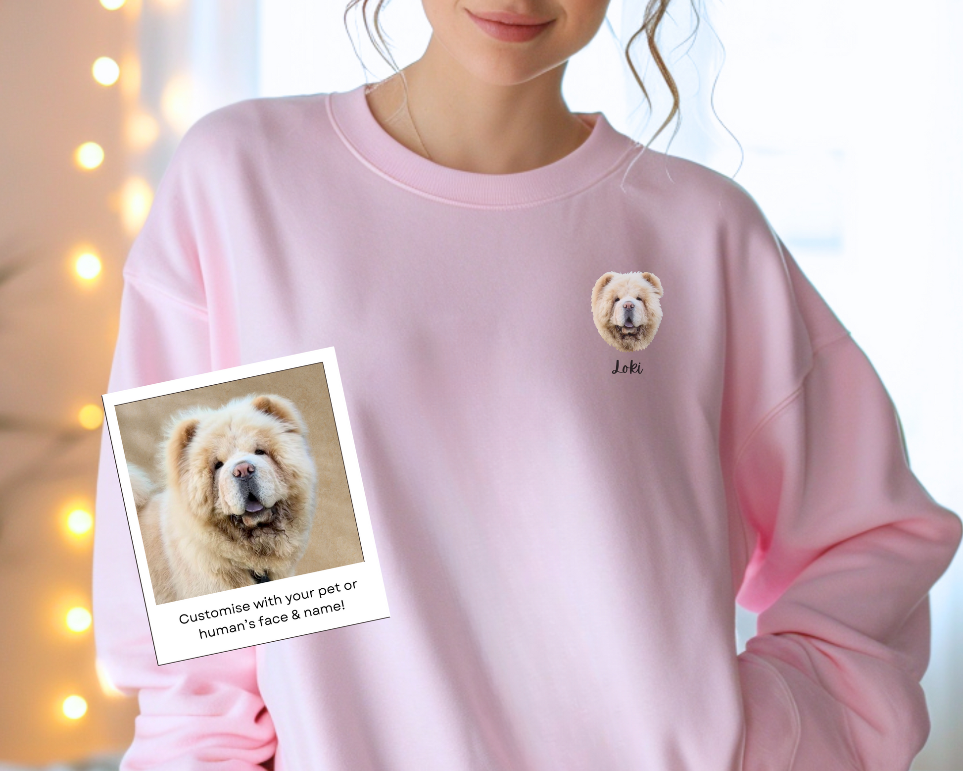 Custom Pet Portrait Sweatshirt Crewneck 