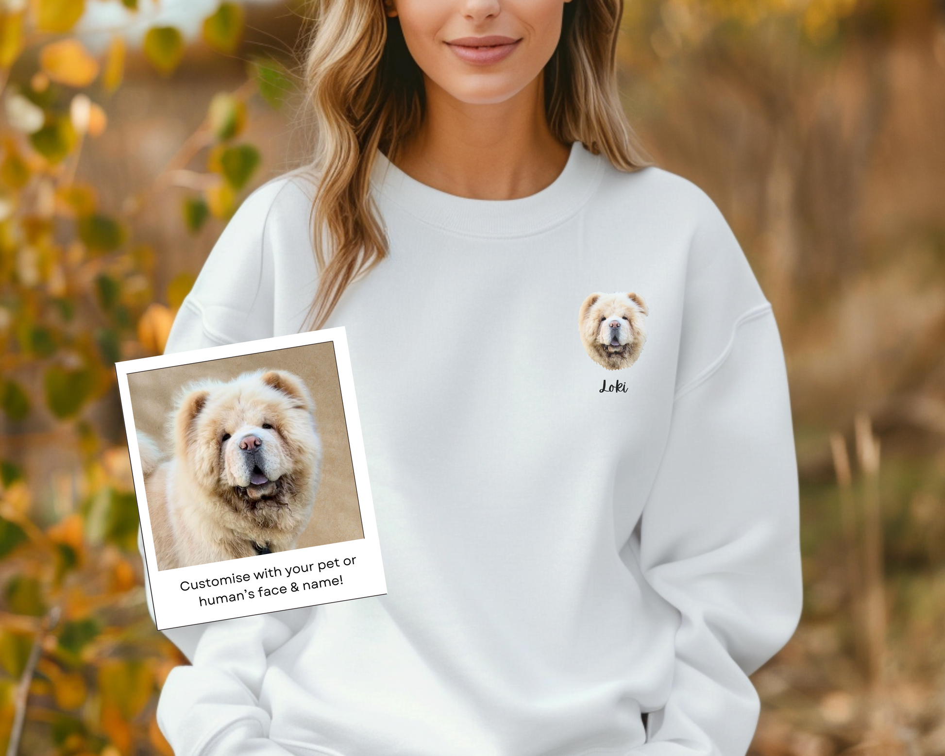 Custom Pet Portrait Sweatshirt Crewneck 