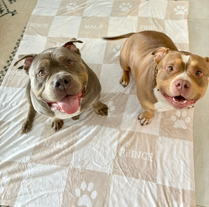 Personalised Blanket & Throw - Sand - TLC Paws