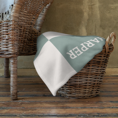 Personalised Blanket & Throw - Sage - TLC Paws