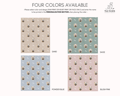 Custom Pet Face Blanket and Throw