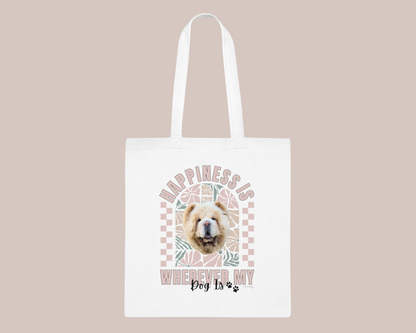 Custom Pet Portrait Tote Bag TLC Paws