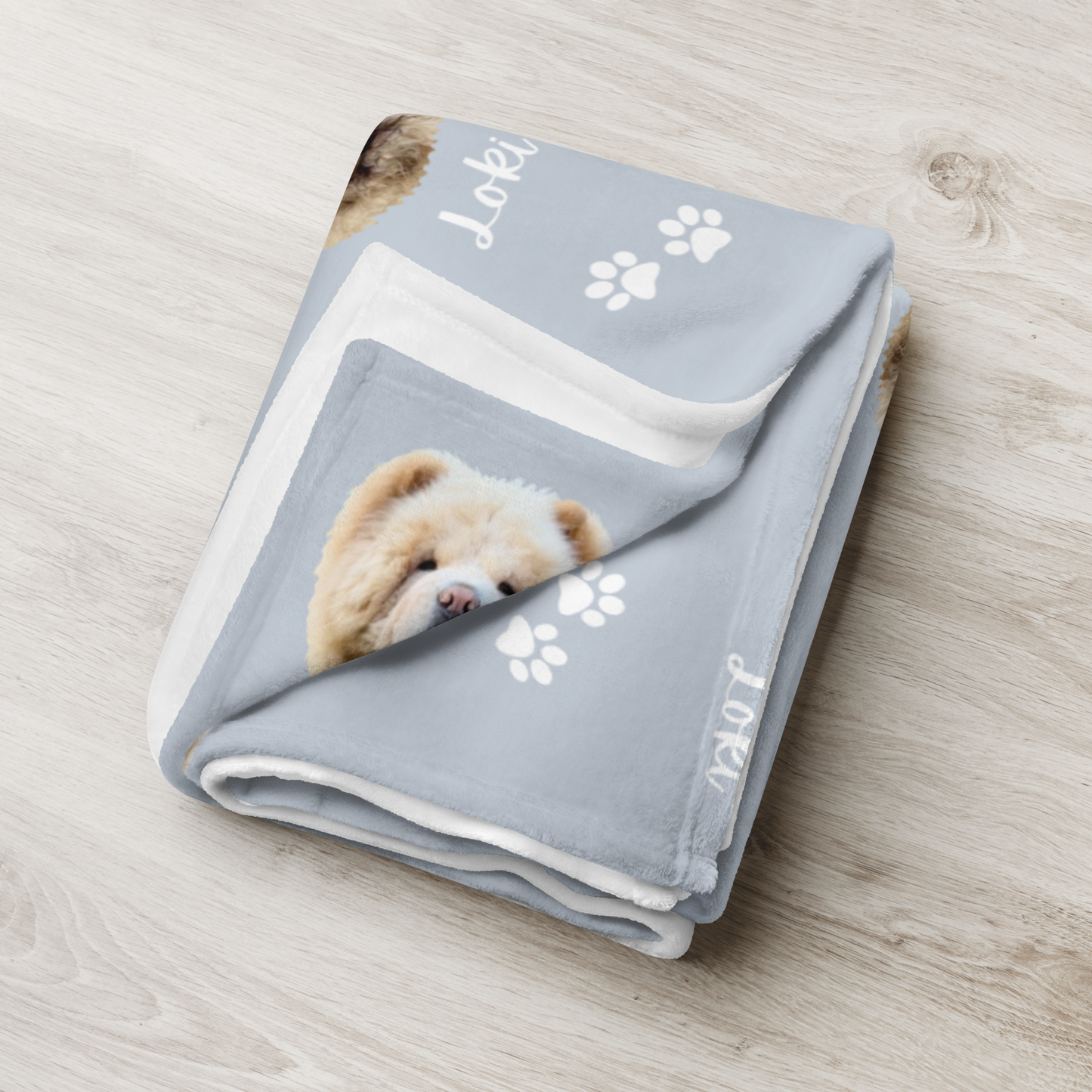 Custom Pet Portrait Blanket and Throw