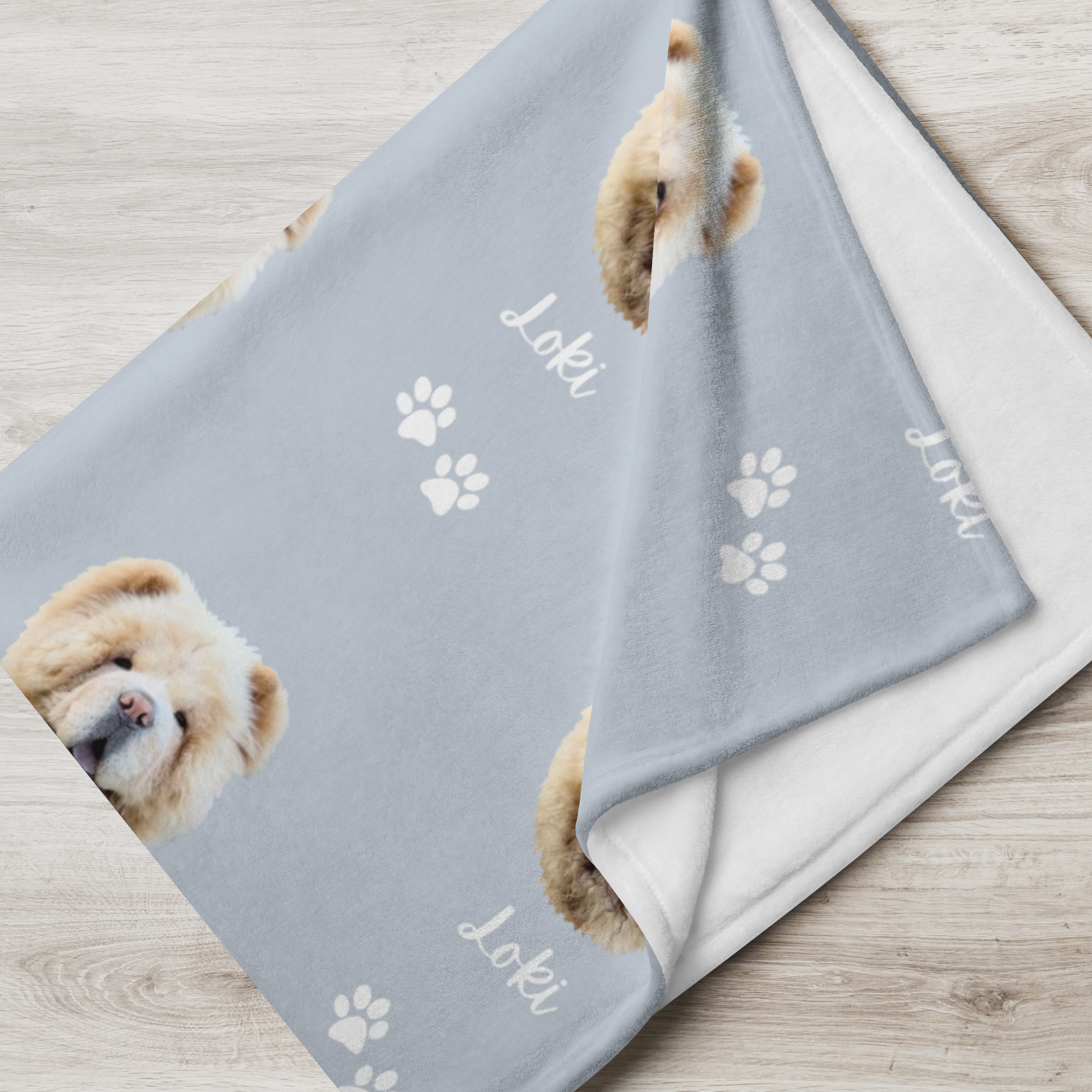 Custom Pet Portrait Blanket and Throw