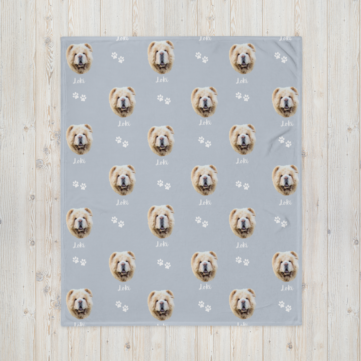 Custom Pet Portrait Blanket and Throw
