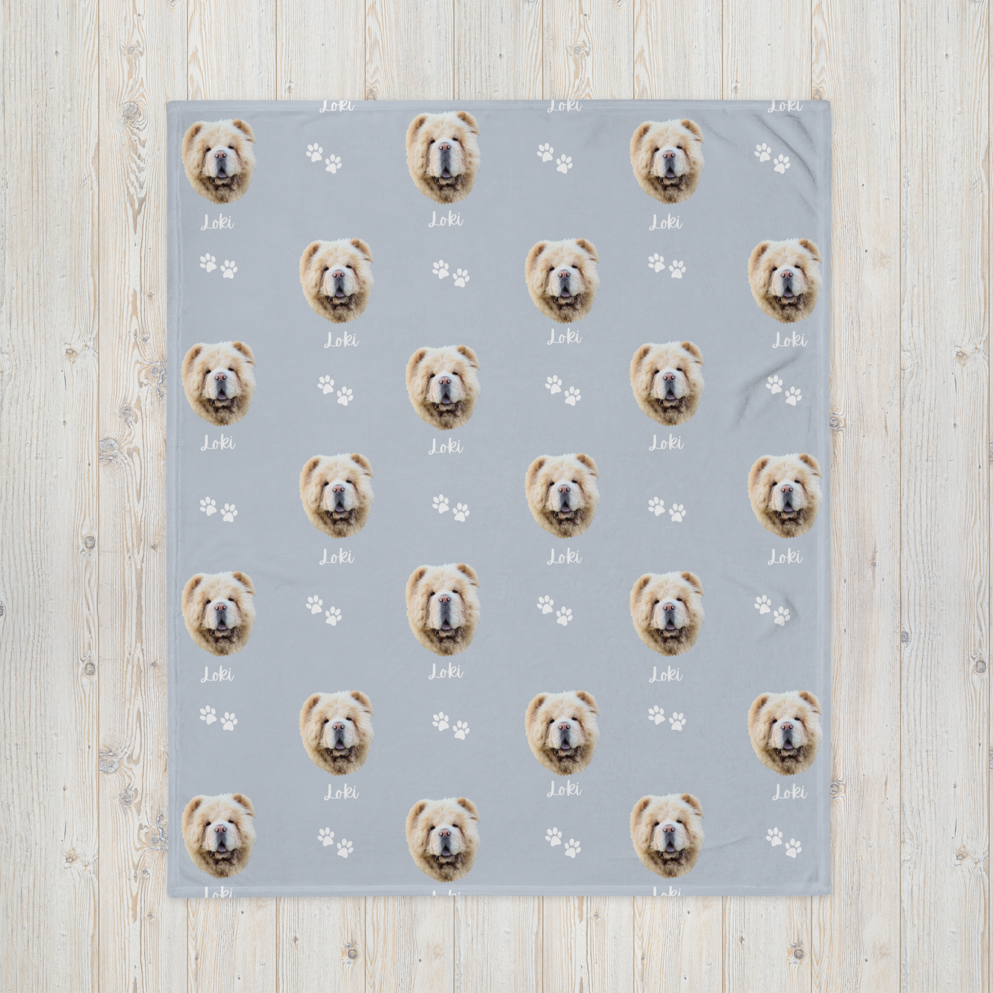 Custom Pet Portrait Blanket and Throw