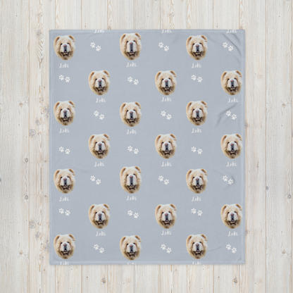 Custom Pet Portrait Blanket and Throw