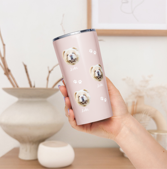 Custom Pet Face Wine & Coffee Tumbler - TLC Paws