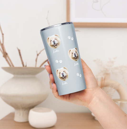 Custom Pet Face Wine & Coffee Tumbler - TLC Paws
