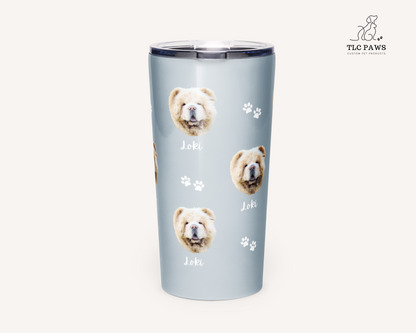 Custom Pet Face Wine & Coffee Tumbler - TLC Paws