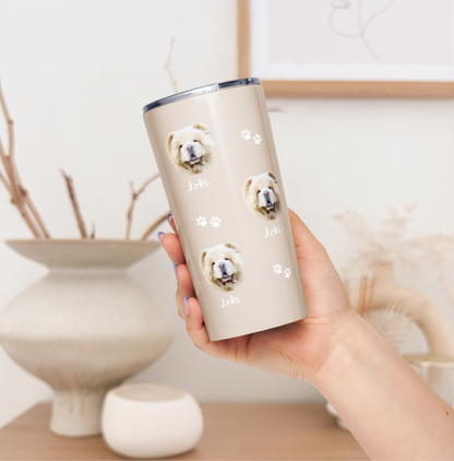 Custom Pet Face Wine & Coffee Tumbler - TLC Paws