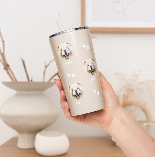 Custom Pet Face Wine & Coffee Tumbler - TLC Paws