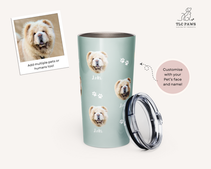 Custom Pet Face Wine & Coffee Tumbler - TLC Paws
