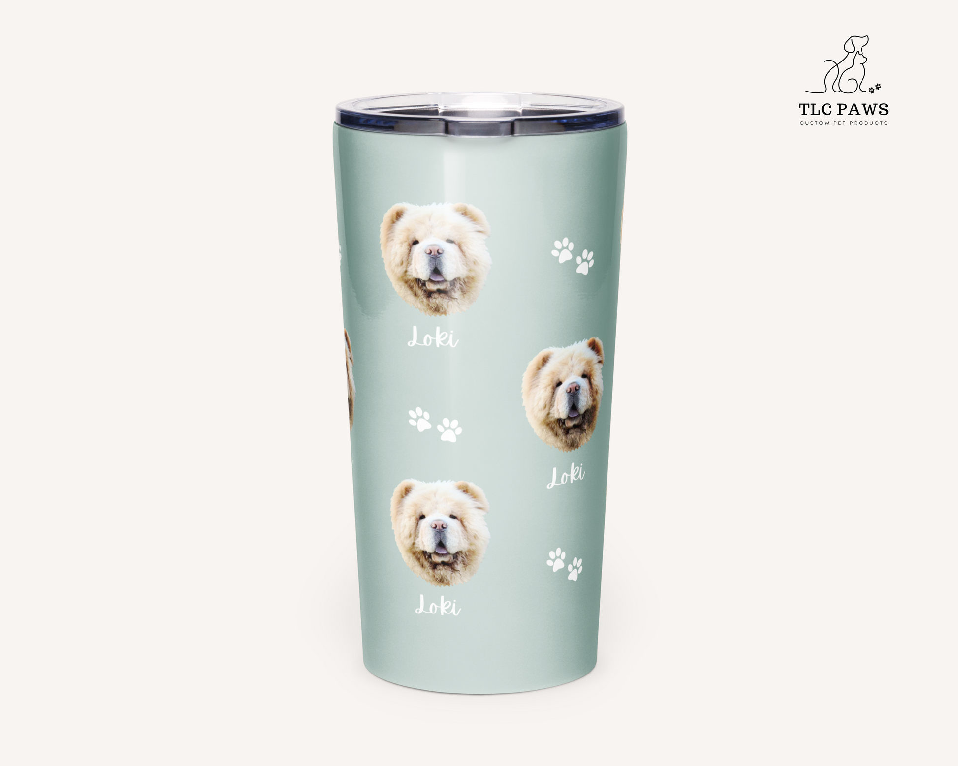 Custom Pet Face Wine & Coffee Tumbler - TLC Paws