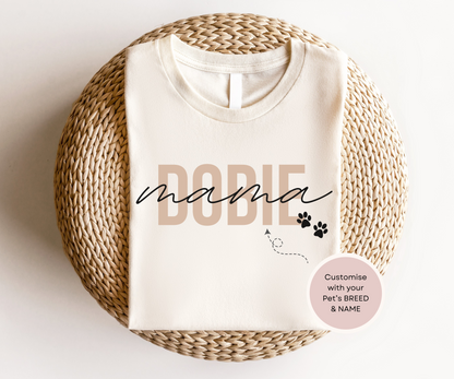 Personalised Doberman Pincher Dog Mama Tshirt - TLC Paws