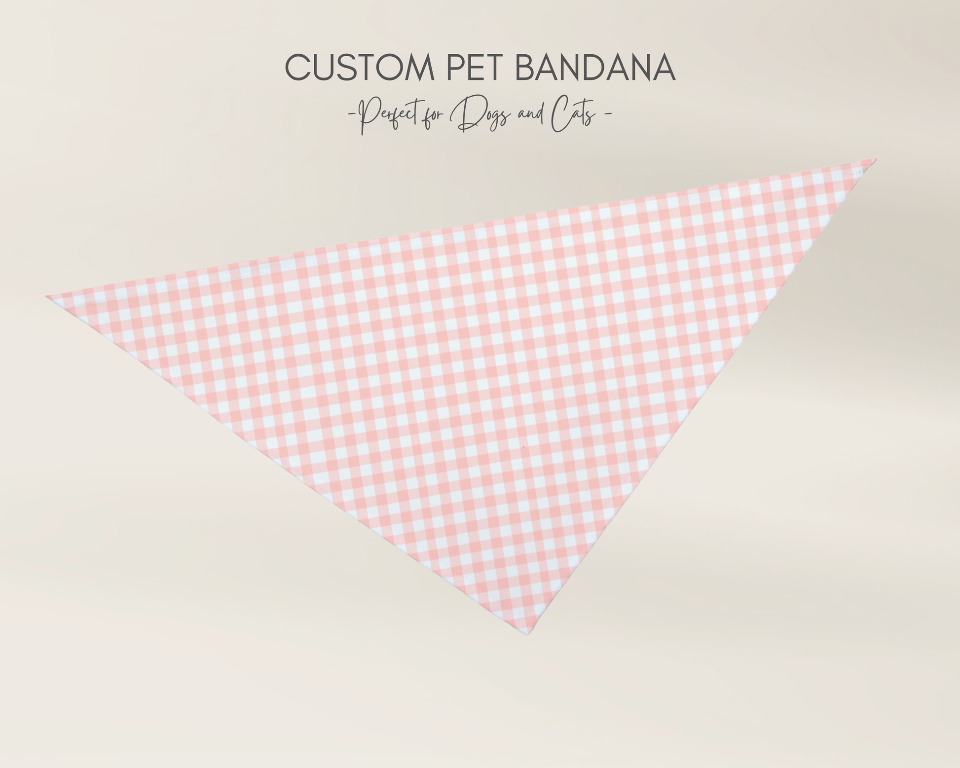 Dog Bandana - Checkered Pink - TLC Paws