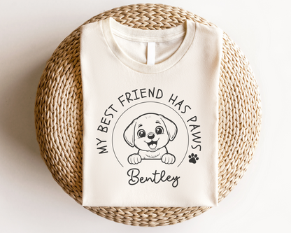 Dog Best Friend Kids Shirt Mustard