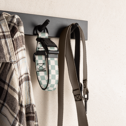Dog Collar and Leash Set Checkered Sage Checkered Sage - TLC Paws 