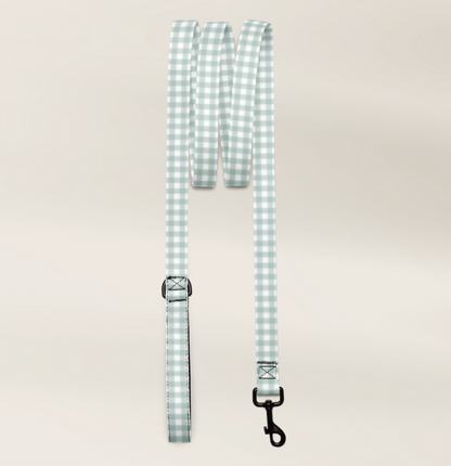 Dog Collar Gingham Sage TLC Paws