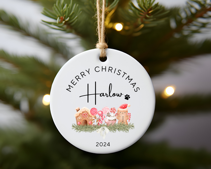 Personalised Christmas Gingerbread Ornament - Paw - TLC Paws