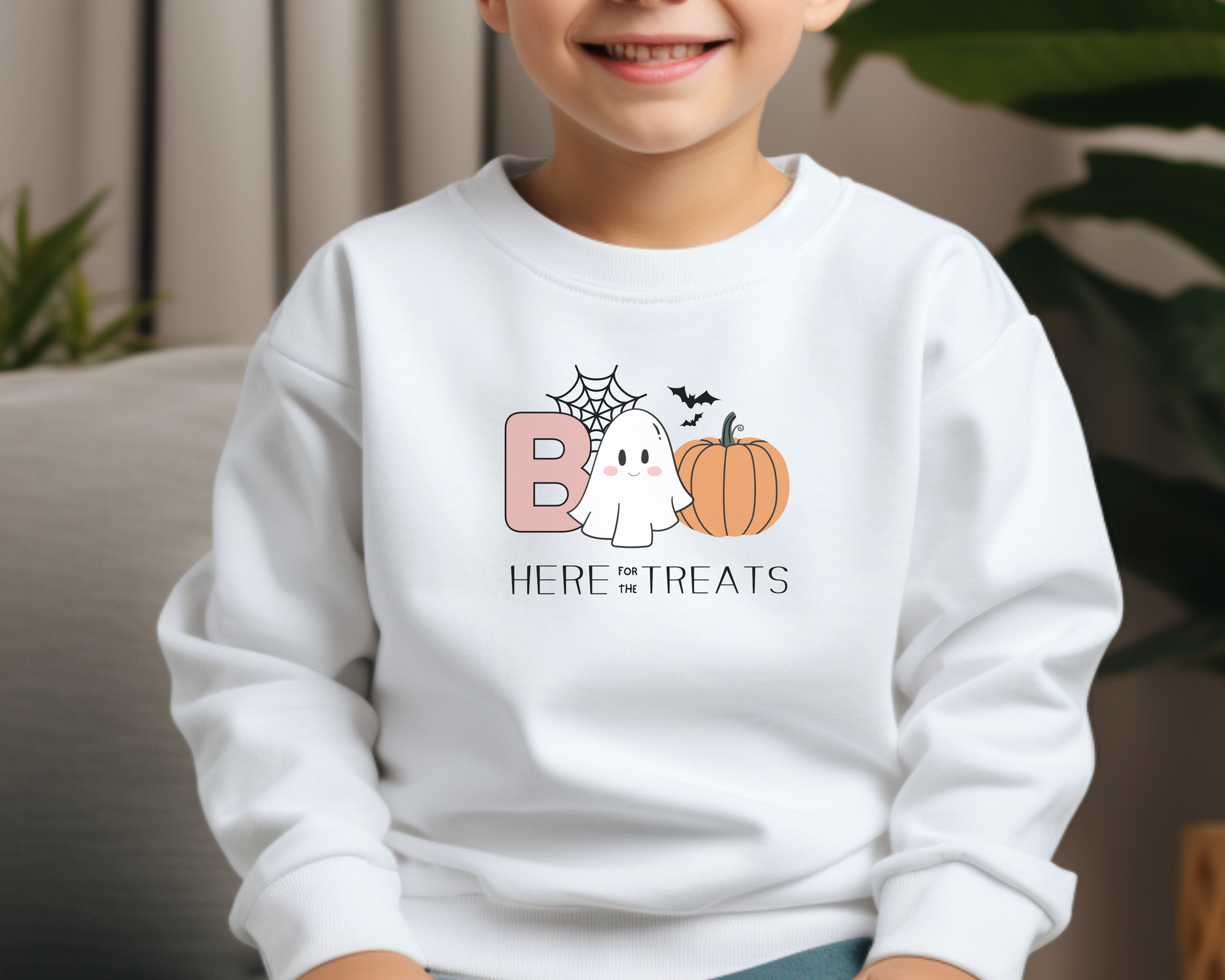 Halloween Boo Crew Kids Sweatshirt - Matching Family Set - TLC Paws