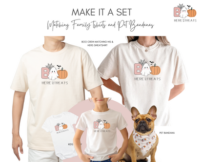 Halloween Boo Crew Dog Bandana- Matching Family Set - TLC Paws