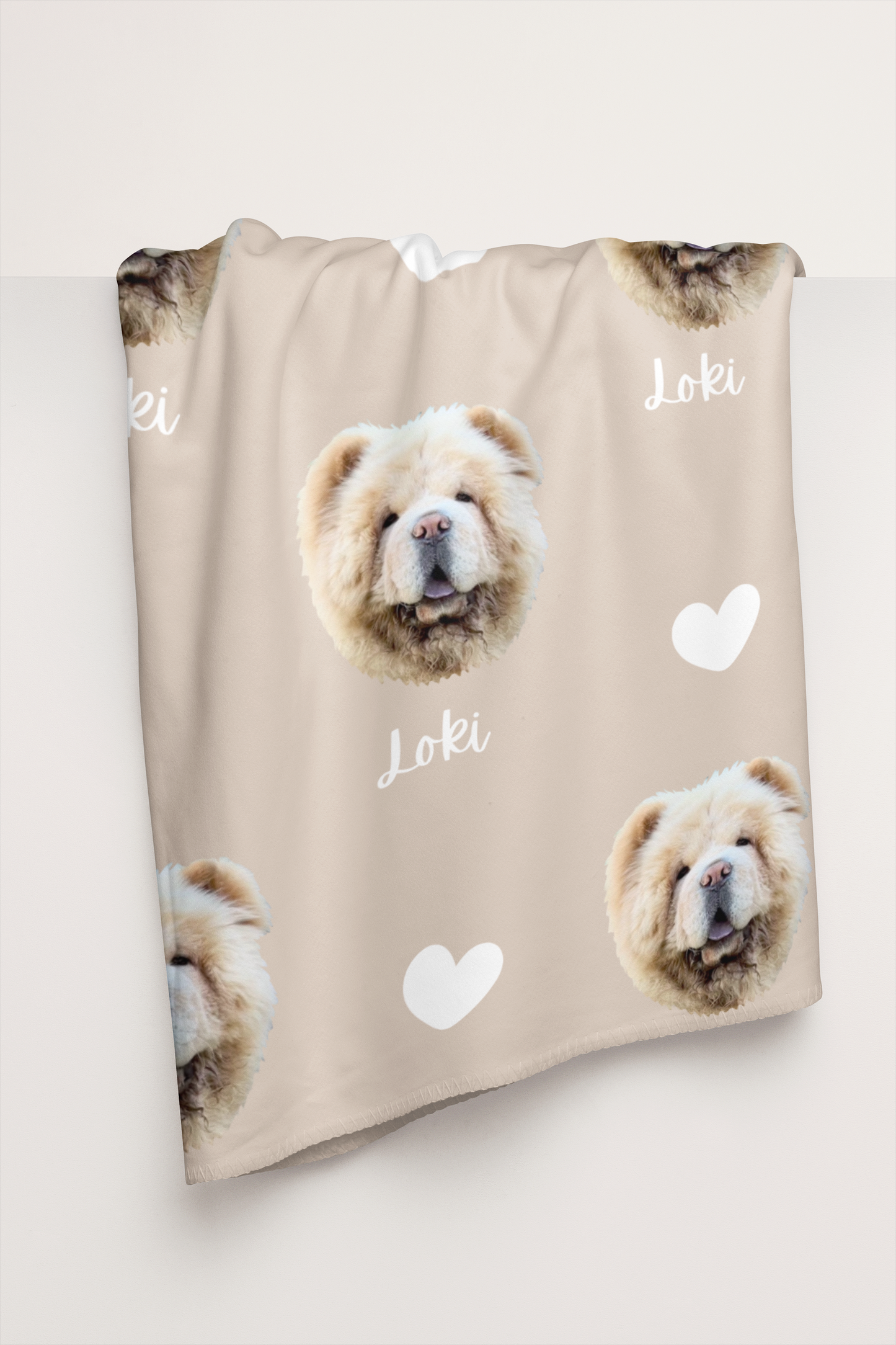 Custom Pet Portrait Blanket and Throw