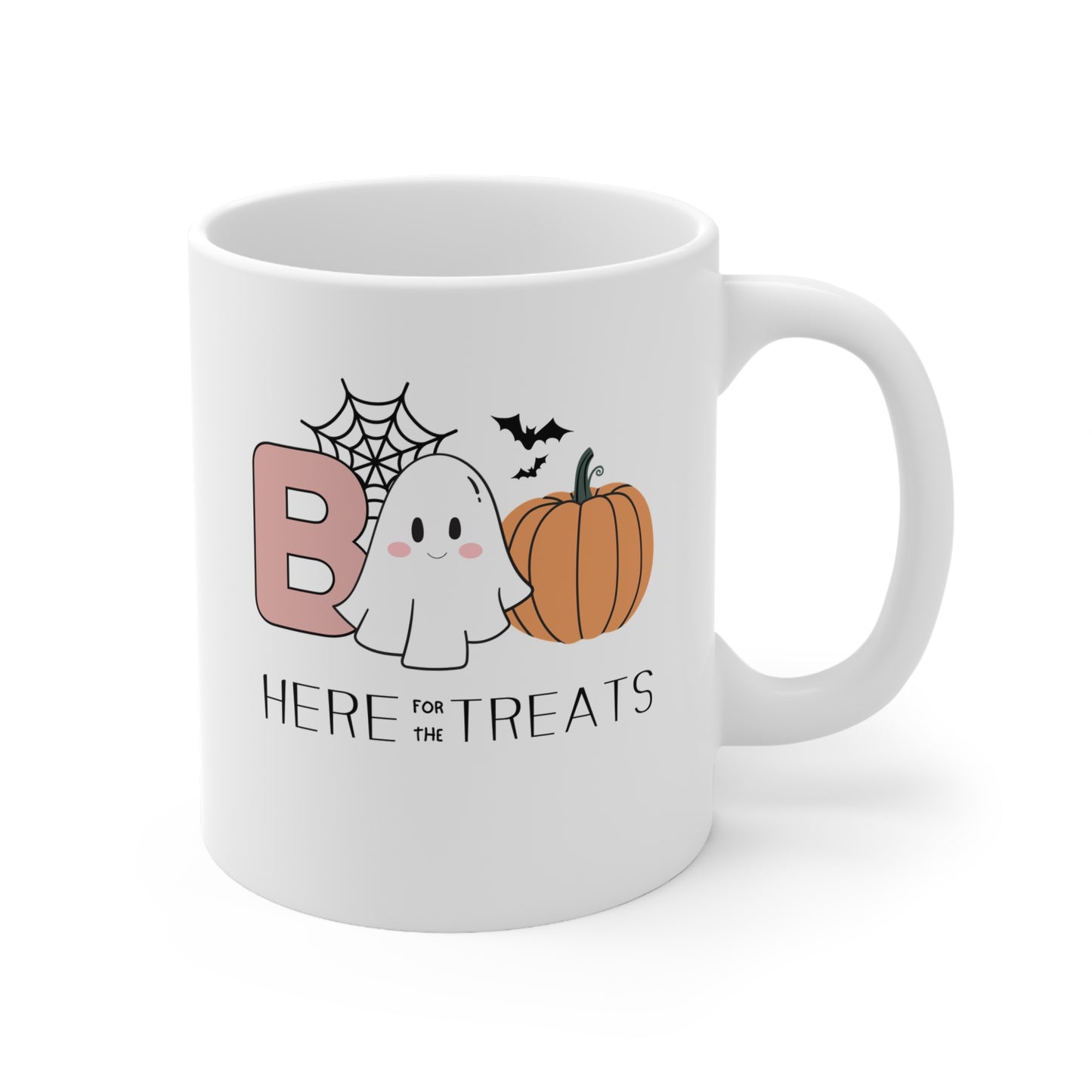 Spooky Cute Halloween Mug - Here for the Treats - TLC Paws