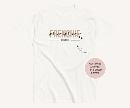 Personalised Dog Mama Tshirt with Breed and Name