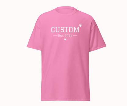 Personalised Pet Varsity Unisex Shirt - TLC Paws