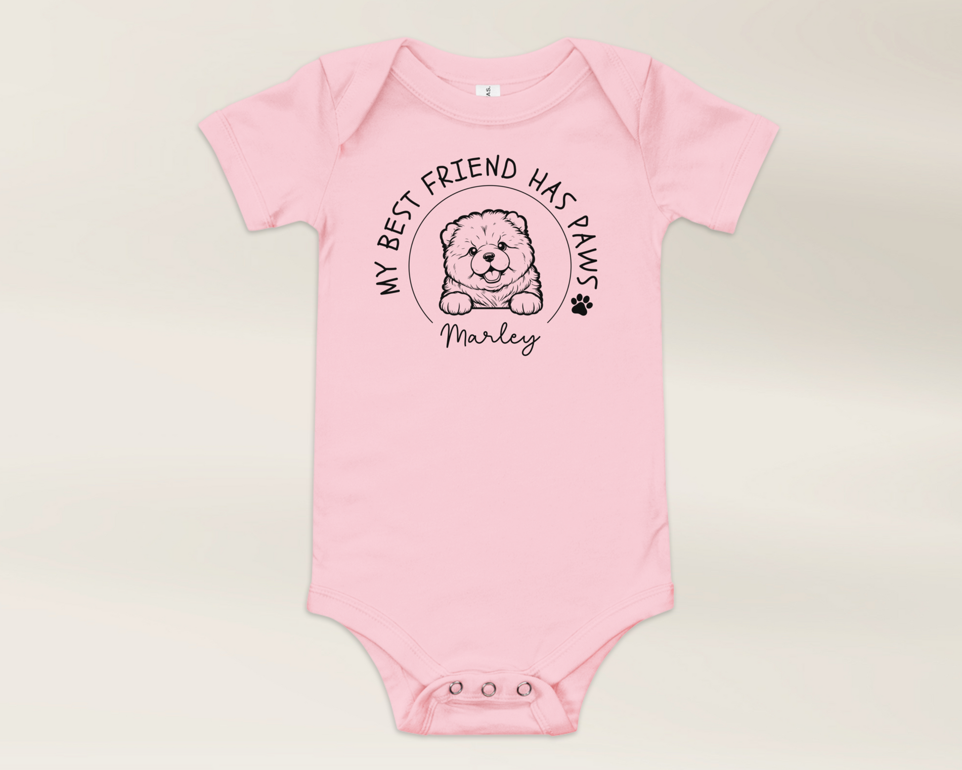 Chow Chow Baby Onesie