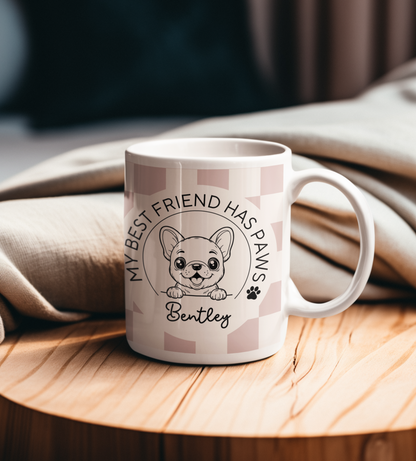 Personalised French Bulldog Mug