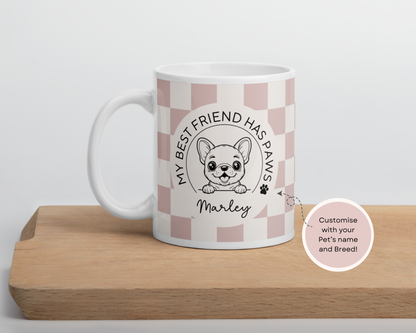 Personalised French Bulldog Mug