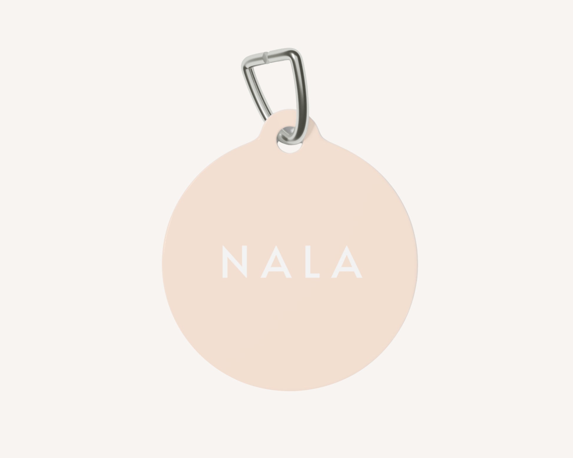 Personalized Pet Dog or Cat ID Tag - Peach - TLC Paws