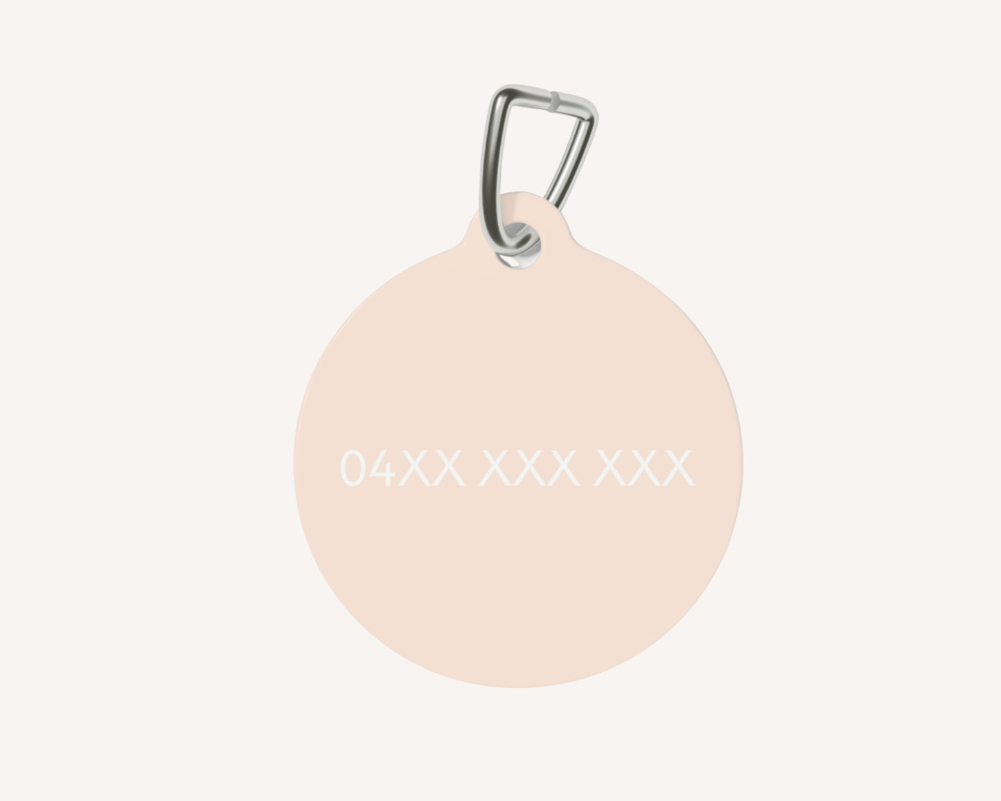 Personalized Pet Dog or Cat ID Tag - Peach - TLC Paws