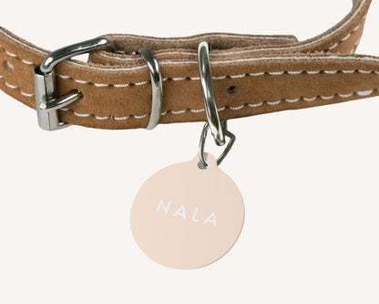 Personalized Pet Dog or Cat ID Tag - Peach - TLC Paws