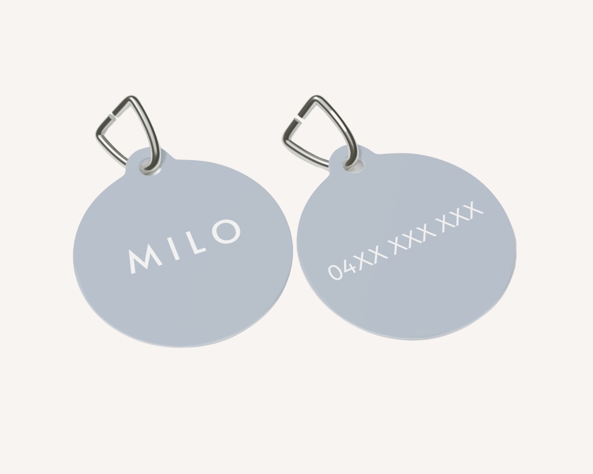 Personalized Pet Dog or Cat ID Tag - Pastel Blue - TLC Paws