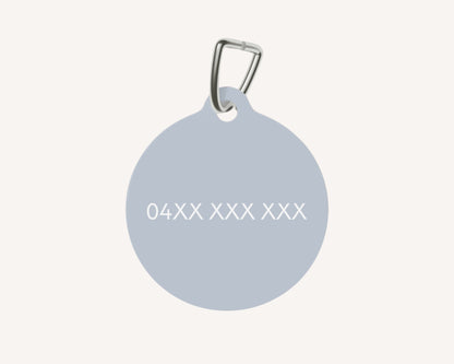 Personalized Pet Dog or Cat ID Tag - Pastel Blue - TLC Paws