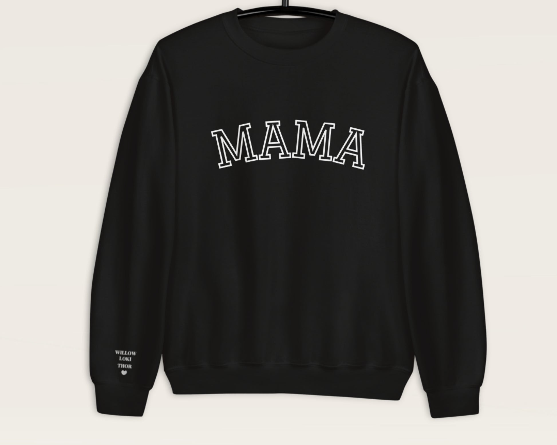 Personalized Embroidered Mama Sweatshirt