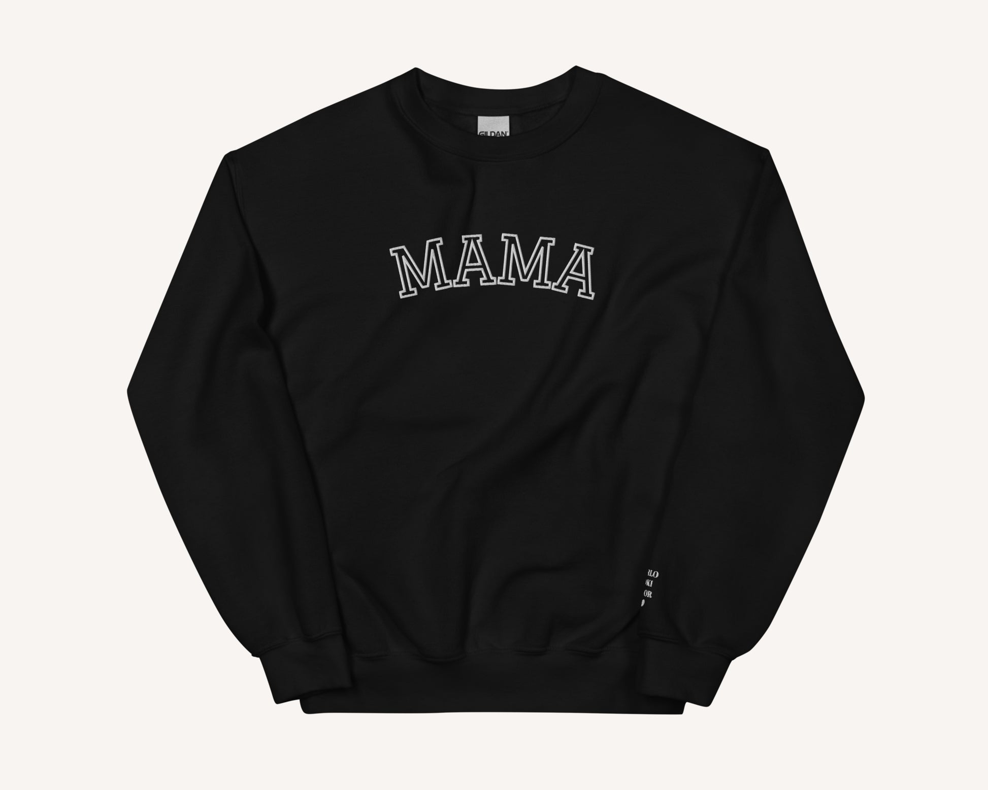 Personalized Embroidered Mama Sweatshirt