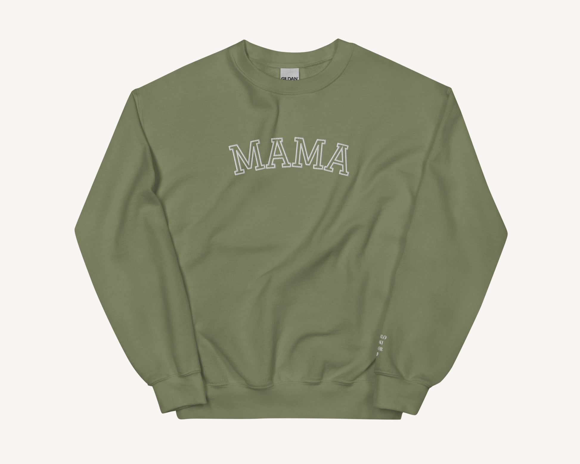 Personalized Embroidered Mama Sweatshirt