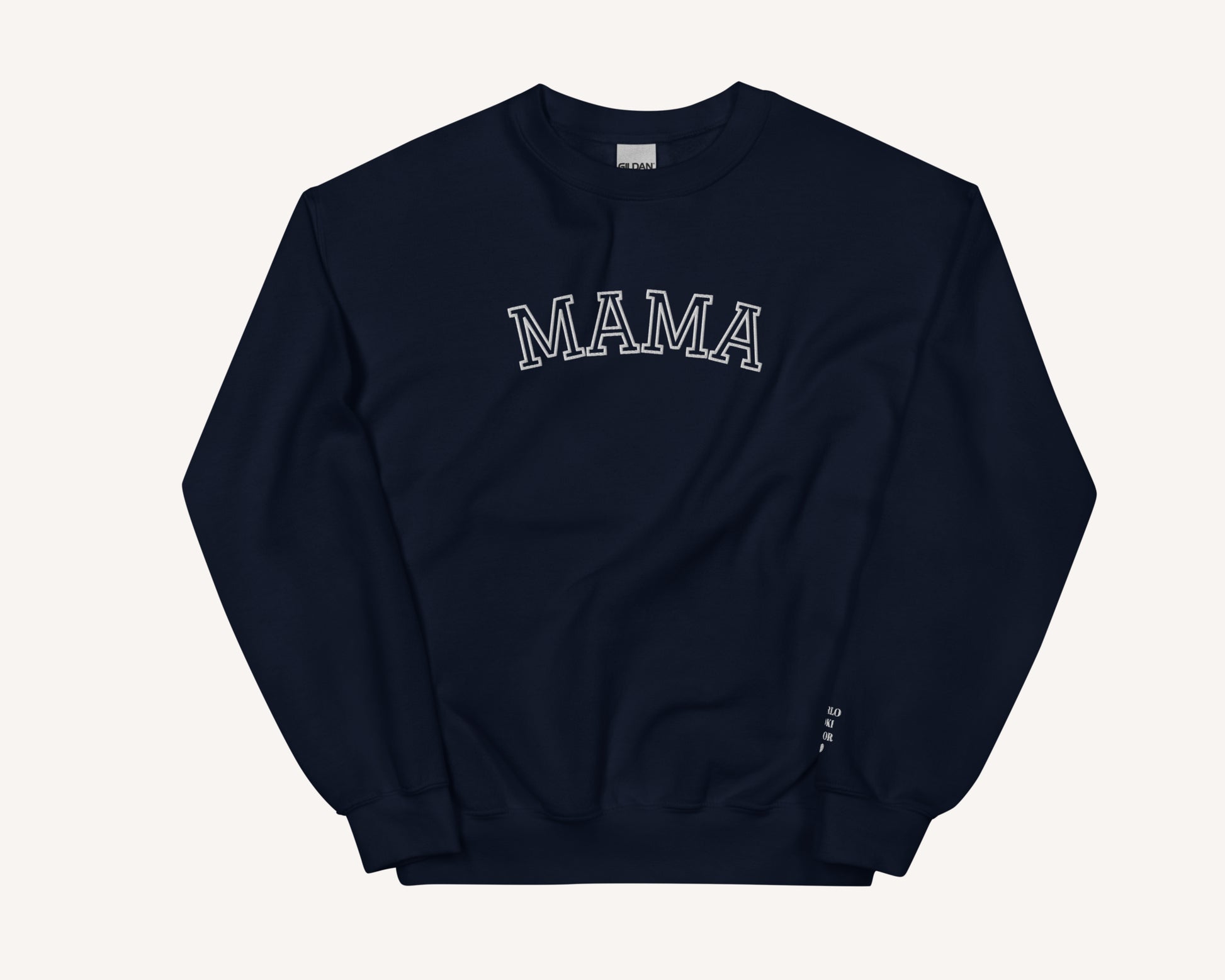 Personalized Embroidered Mama Sweatshirt