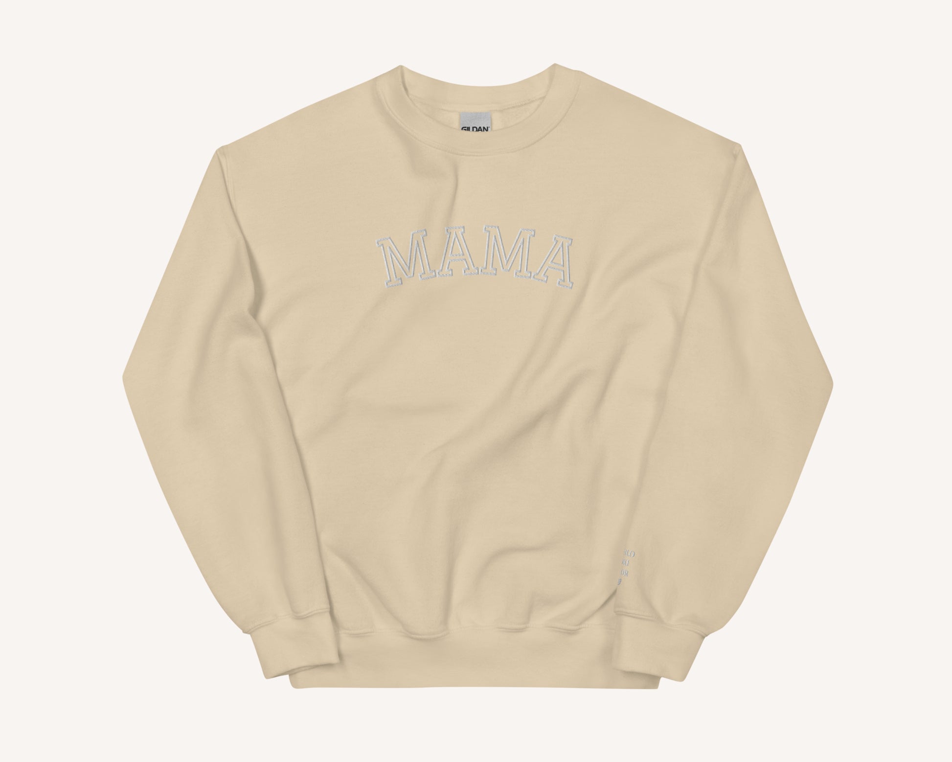 Personalized Embroidered Mama Sweatshirt