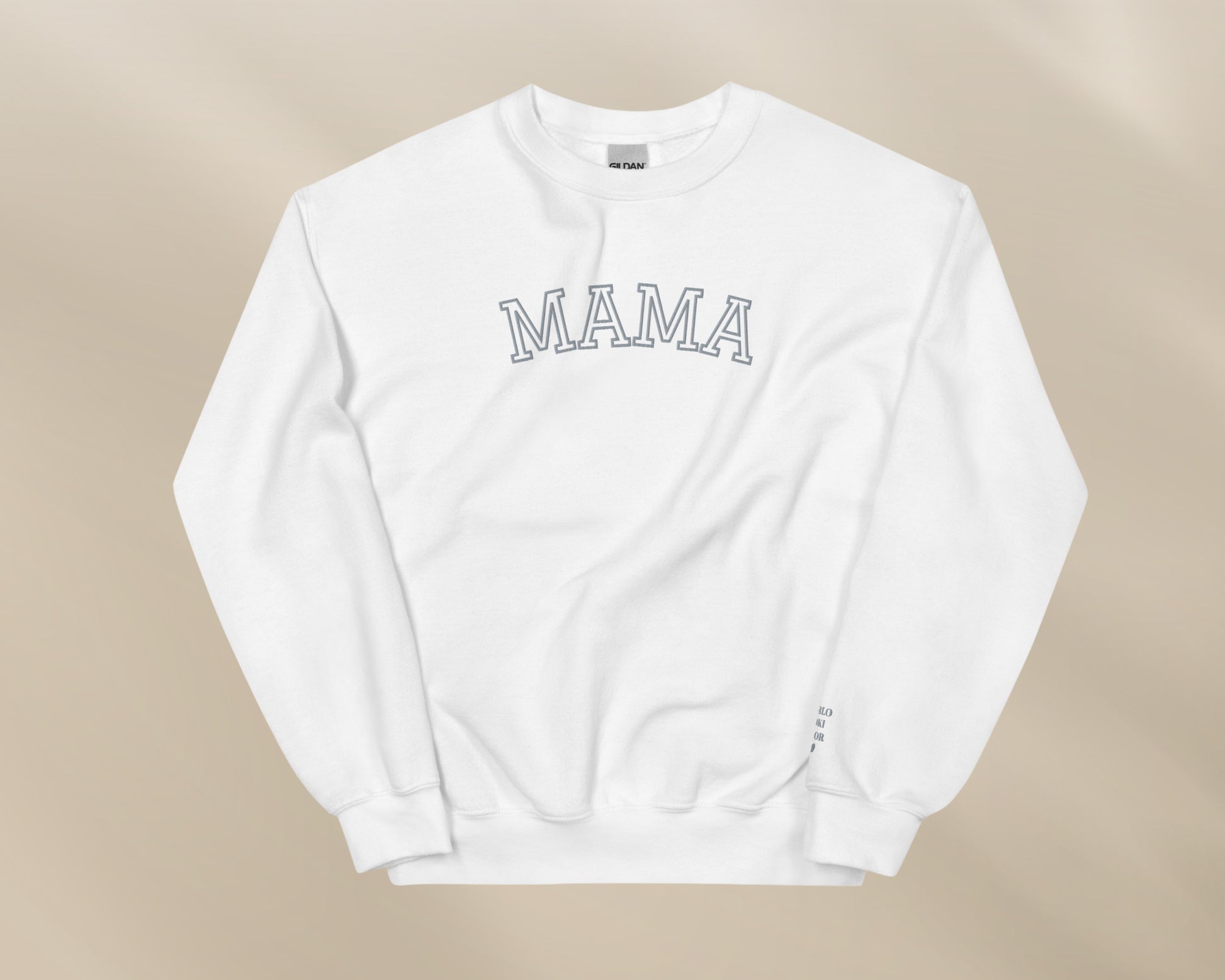 Personalized Embroidered Mama Sweatshirt