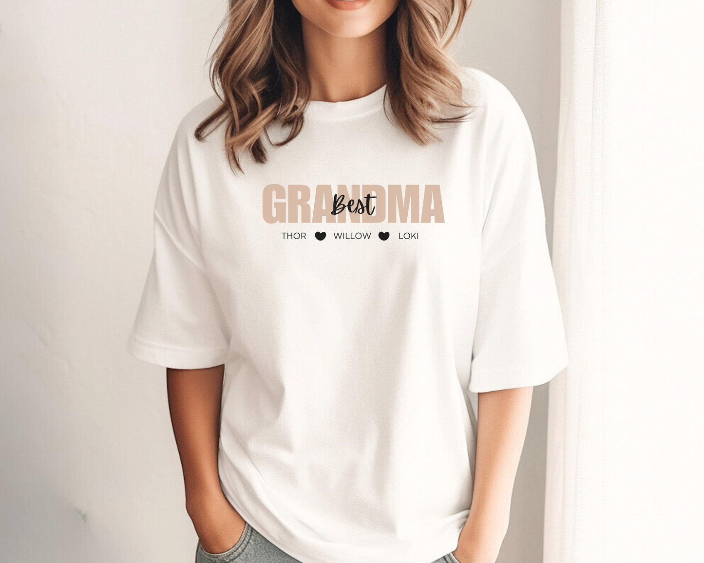 Personalised Best Grandma Shirt