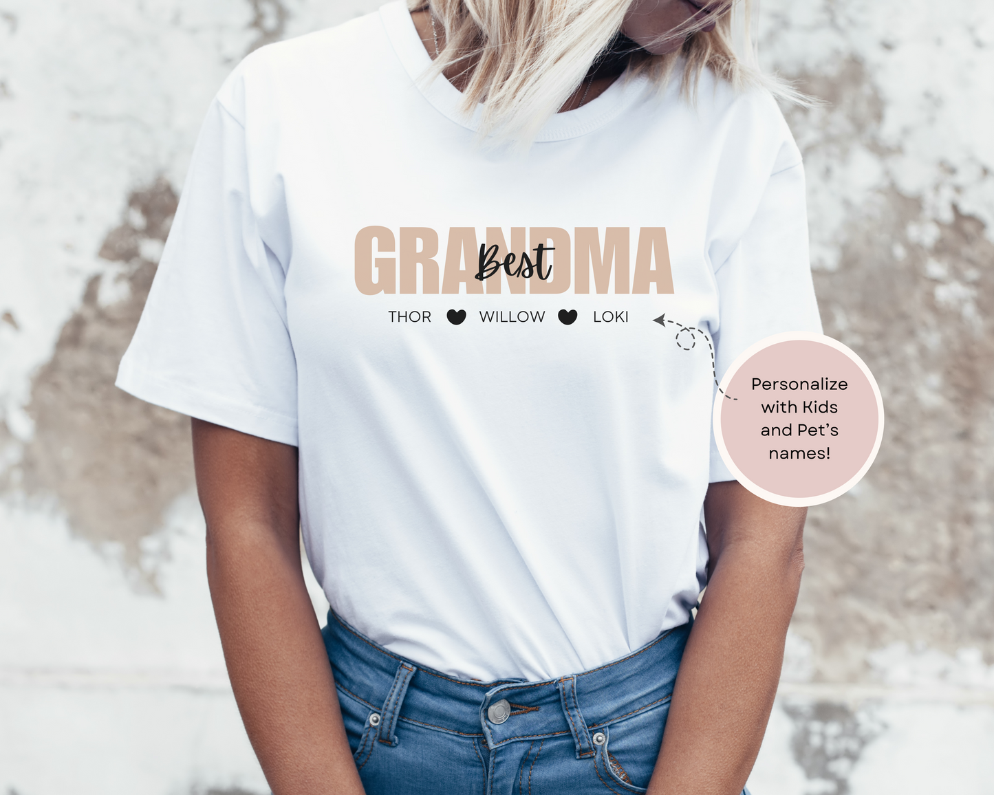 Personalised Best Grandma Shirt