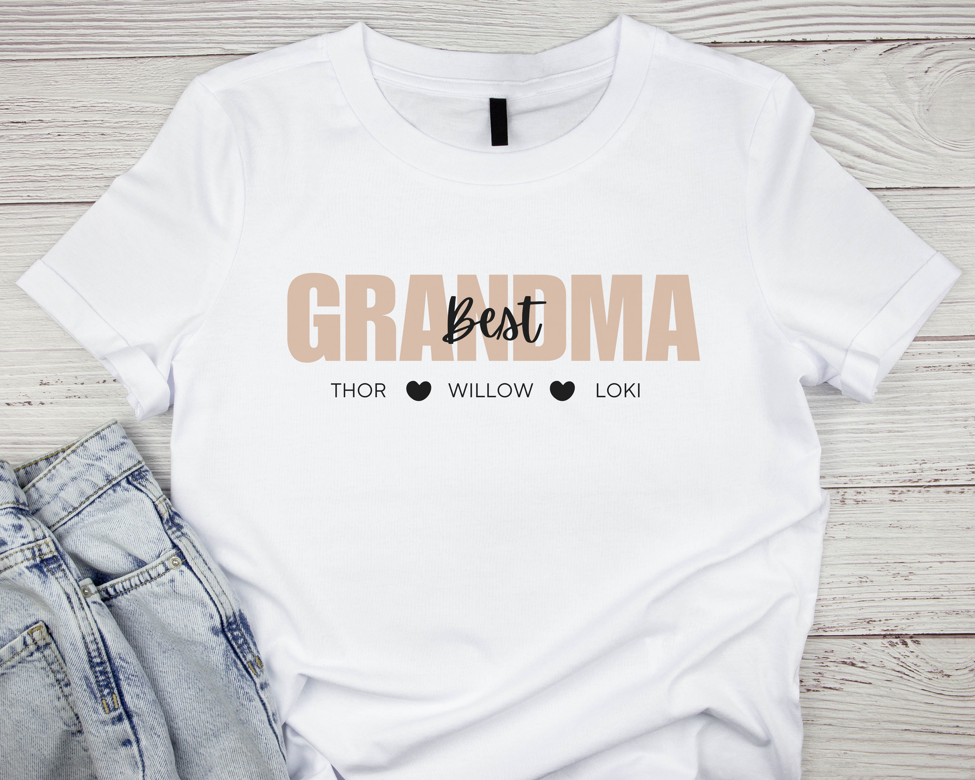 Personalised Best Grandma Shirt