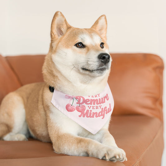 Very Demure Very Mindful Over The Collar Pet Bandana - TLC Paws